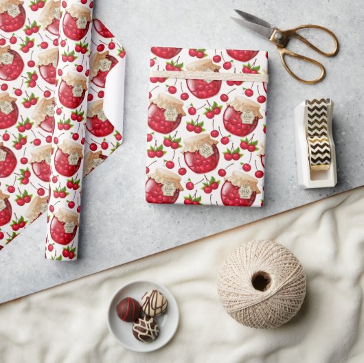 Kirschmarmelade geschenkpapier (Kunsthandwerk)