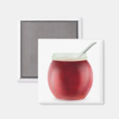 Kirschmarmelade Magnet (Vorderseite/Rückseite)