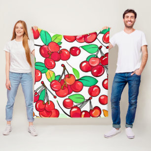 Kirschmuster-Design Fleecedecke