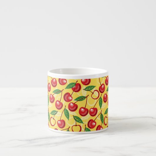 Kirschmuster Espressotasse (Vorderseite)