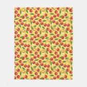 Kirschmuster Fleecedecke (Vorderseite)