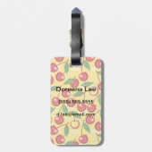 Kirschmuster Gepäckanhänger (Rückseite vertikal)