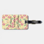 Kirschmuster Gepäckanhänger (Rückseite horizontal)