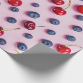 Kirschmuster Geschenkpapier (Ecke)