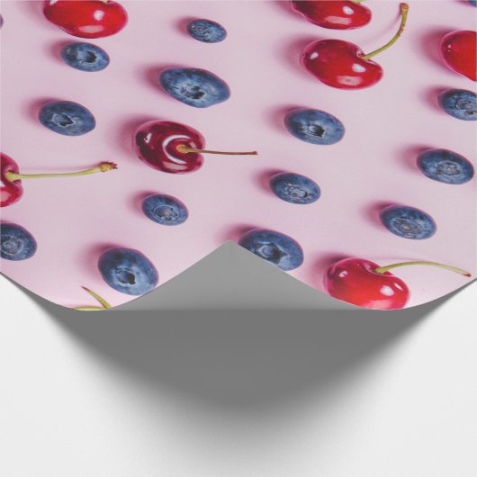 Kirschmuster Geschenkpapier (Ecke)