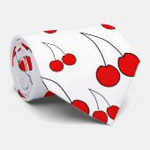 Kirschmuster Krawatte (Gerollt)