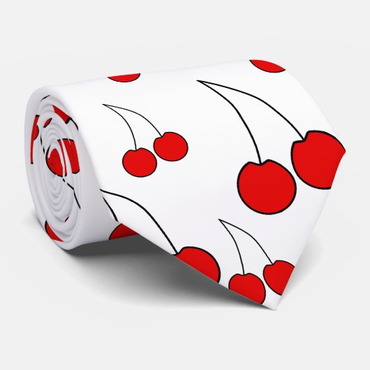 Kirschmuster Krawatte (Gerollt)