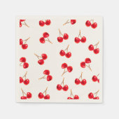 Kirschmuster lebhafte Farbe Serviette (Vorderseite)