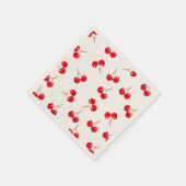 Kirschmuster lebhafte Farbe Serviette (Ecke)