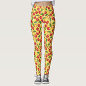 Kirschmuster Leggings (Vorderseite)