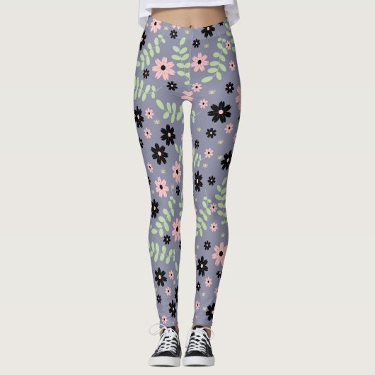 Kirschmuster Leggings (Vorderseite)