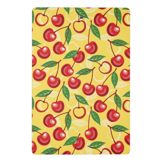 Kirschmuster Mini Klemmbrett (Rückseite)