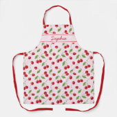 Kirschmuster mit hellrosa Schürze (Vorderseite)