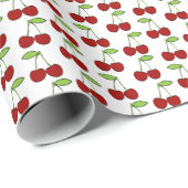 Kirschmuster-Packpapier Geschenkpapier (Rolleneckpunkt)