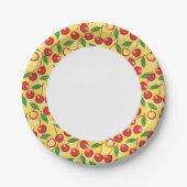 Kirschmuster Pappteller (Vorderseite)