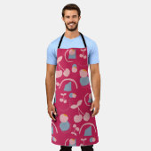 Kirschmuster Schürze (Getragen)
