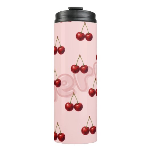 Kirschmuster-Tumbler Thermosbecher (Vorderseite)