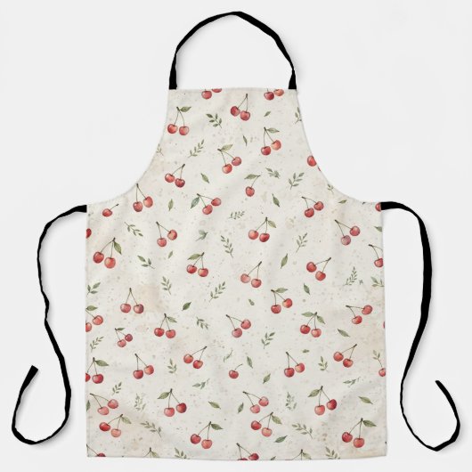Kirschmuster Vintage Botanisches Apron Schürze (Vorderseite)
