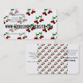 Kirschmuster Visitenkarte (Vorne/Hinten)