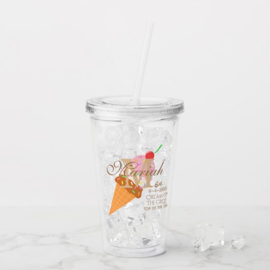 Kirschneapolitanischer Acryltrinkbecher (Rückseite Ice)