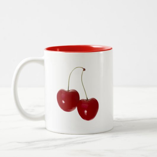 Kirschpaar Zweifarbige Tasse (Links)