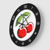 Kirschpaare Große Wanduhr (Winkel)