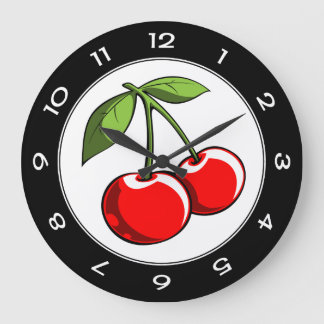 Kirschpaare Große Wanduhr