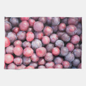 Kirschpflaumenhintergrund Geschirrtuch (Horizontal)