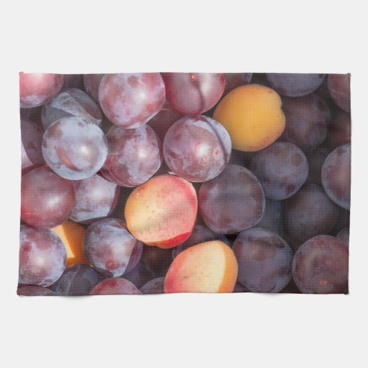 Kirschpflaumenuntergrund Geschirrtuch (Horizontal)