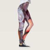 Kirschpflaumenuntergrund Leggings (Rechts)