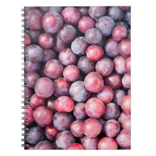 Kirschpflaumenuntergrund Notizblock