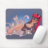 Kirschpinup-Mausunterlage Mousepad (Mit Mouse)