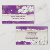 KirschPop-Blüten Kirschblüte Visitenkarte (Vorne/Hinten)