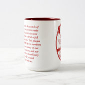 Kirschrasen-SchulTassen-Rot Zweifarbige Tasse (Mittel)