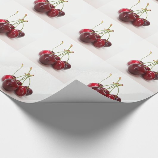 Kirschreife Geschenkpapier (Ecke)