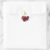 Kirschreife Runder Aufkleber (Tasche)