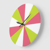 Kirschrosa und Limone moderne Küchenuhr - Spaß! Große Wanduhr (Winkel)