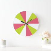 Kirschrosa und Limone moderne Küchenuhr - Spaß! Große Wanduhr (Zuhause)