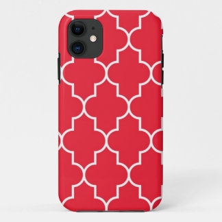 Kirschrot Quatrefoil Case-Mate iPhone Hülle