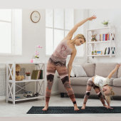 Kirschrot, rosa Marmor Leggings