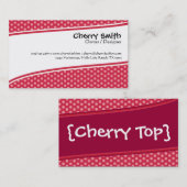 Kirschrot-/-ROSA-moderne Karte (Vorne/Hinten)