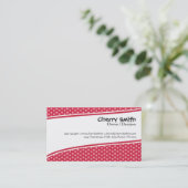 Kirschrot-/-ROSA-moderne Karte (Stehend Vorderseite)