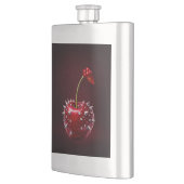 Kirschrot-Stil-Edelstahl-Flasche Flachmann (Links)