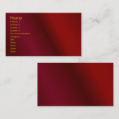 Kirschrot-Visitenkarte Visitenkarte (Vorne/Hinten)
