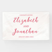 Kirschrote Hochzeit Banner (Horizontal)
