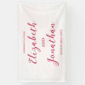 Kirschrote Hochzeit Banner (Vertikal)