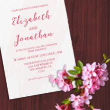 Kirschrote Hochzeit