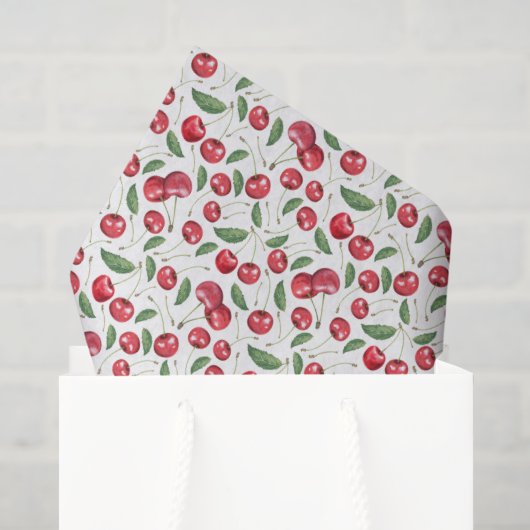 Kirschrote Seidenpapier (Geschenk Tasche)