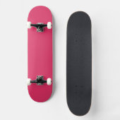 Kirschrotes Skateboard mit modernem, schlankem Des (Vorderseite)
