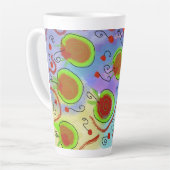 Kirschsaft-Trinkbecher Latte Milchtasse (Linke Ecke)